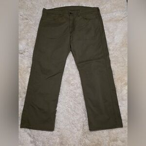 Levis 569 Men’s Loose Straight Army Green Black Label Levi's Denim Jeans EUC